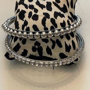 Elegant Silver Bangle Set